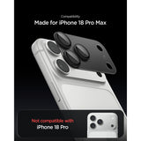 Spigen iPhone 18 Pro Max Linsebeskyttelse Glas.tR EZ Fit Optik Pro XL Mørkegrå