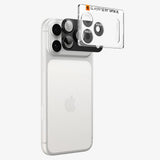 Spigen iPhone 18 Pro Max Linsebeskyttelse Glas.tR EZ Fit Optik Pro XL Mørkegrå