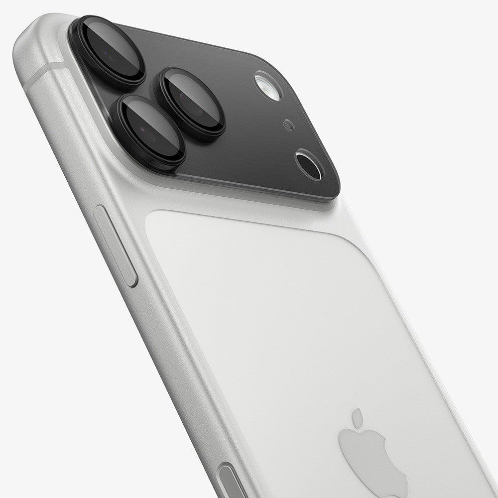 Spigen iPhone 18 Pro Max Linsebeskyttelse Glas.tR EZ Fit Optik Pro XL Mørkegrå