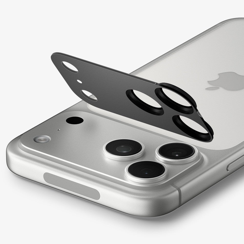 Spigen iPhone 18 Pro Max Linsebeskyttelse Glas.tR EZ Fit Optik Pro XL Mørkegrå