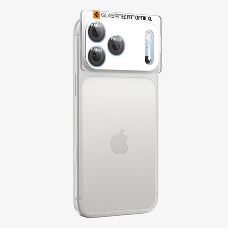Spigen iPhone 18 Pro Max Linsebeskyttelse Glas.tR EZ Fit Optik Pro XL Lyseblå