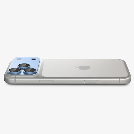 Spigen iPhone 18 Pro Max Linsebeskyttelse Glas.tR EZ Fit Optik Pro XL Lyseblå