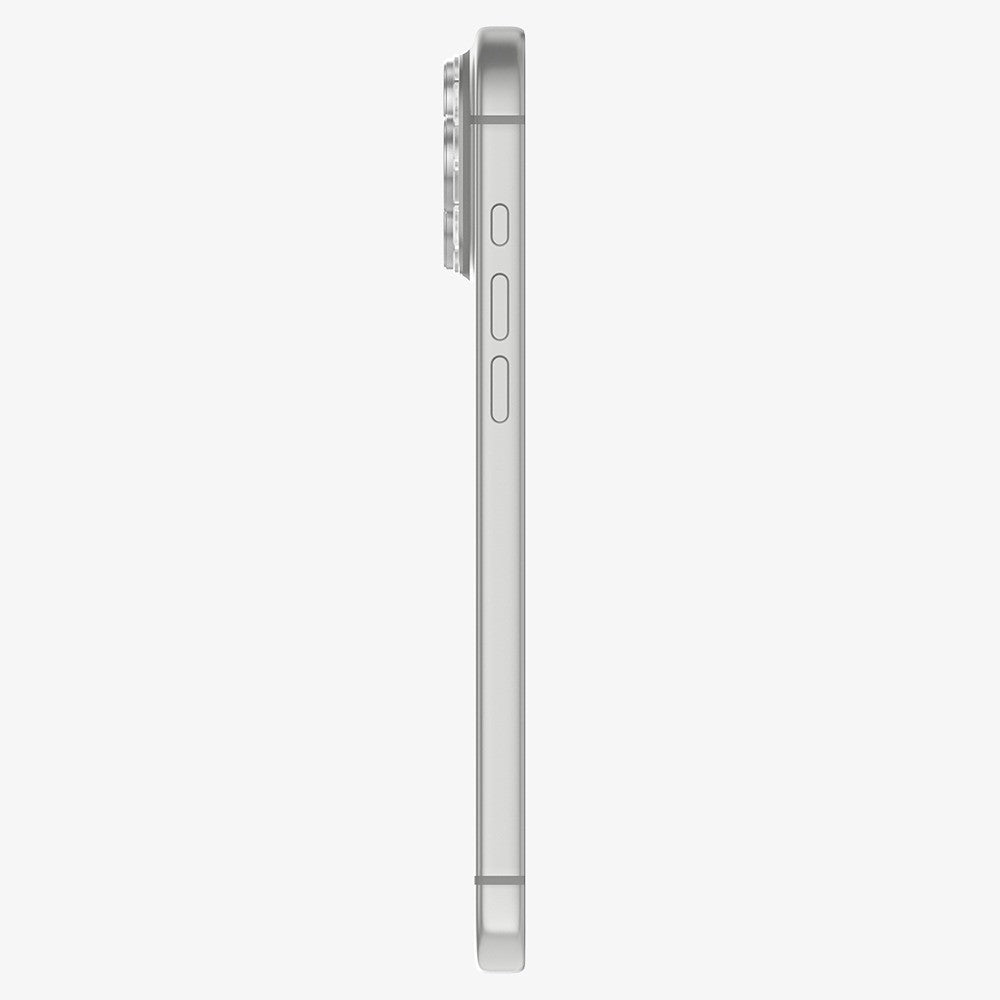 Spigen iPhone 18 Pro Max Linsebeskyttelse Glas.tR EZ Fit Optik Pro XL Sølv
