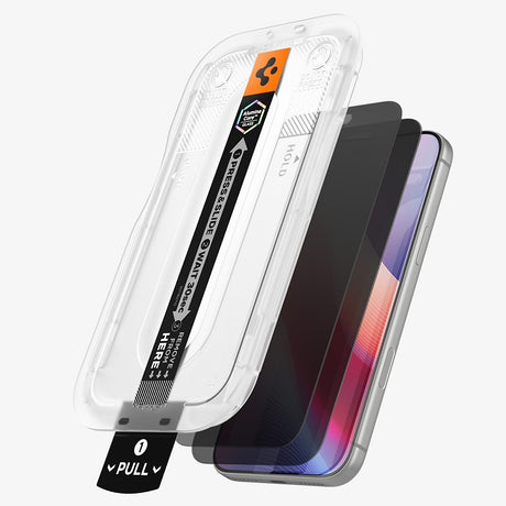 Spigen iPhone 18 Pro Max Skjermbeskytter Glas.tR EZ Fit Pro Privacy 2-pakning