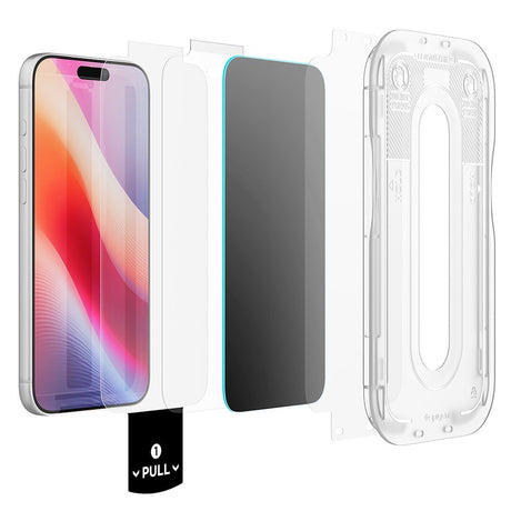 Spigen iPhone 18 Pro Skjermbeskytter Glas.tR EZ Fit Pro Privacy