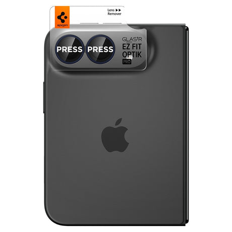 Spigen iPhone Duo Linsebeskyttelse Glas.tR EZ Fit Optik Pro 2-pakning Svart
