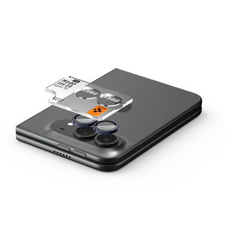 Spigen iPhone Duo Linsebeskyttelse Glas.tR EZ Fit Optik Pro 2-pakning Svart