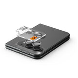 Spigen iPhone Duo Linsebeskyttelse Glas.tR EZ Fit Optik Pro 2-pakning Hvit