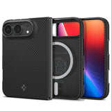 Spigen iPhone Duo Deksel Air Skin Aramid MagFit Svart