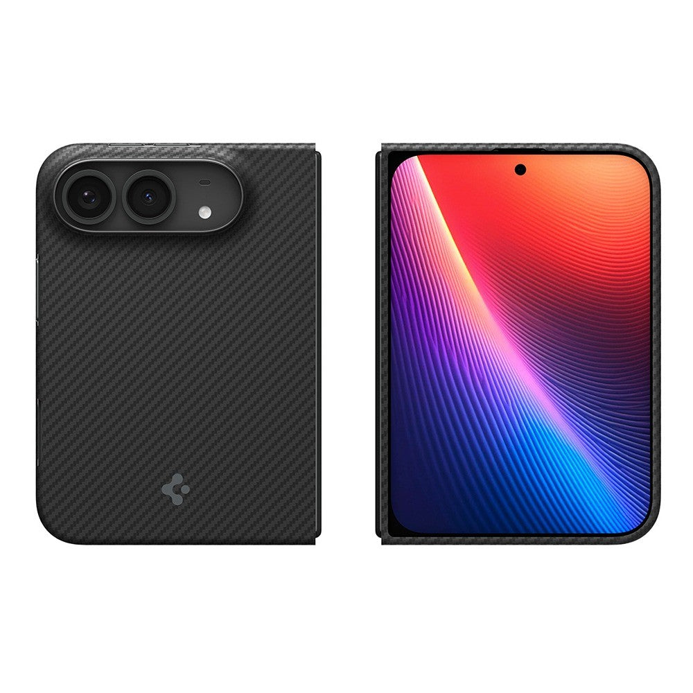 Spigen iPhone Duo Deksel Air Skin Aramid MagFit Svart