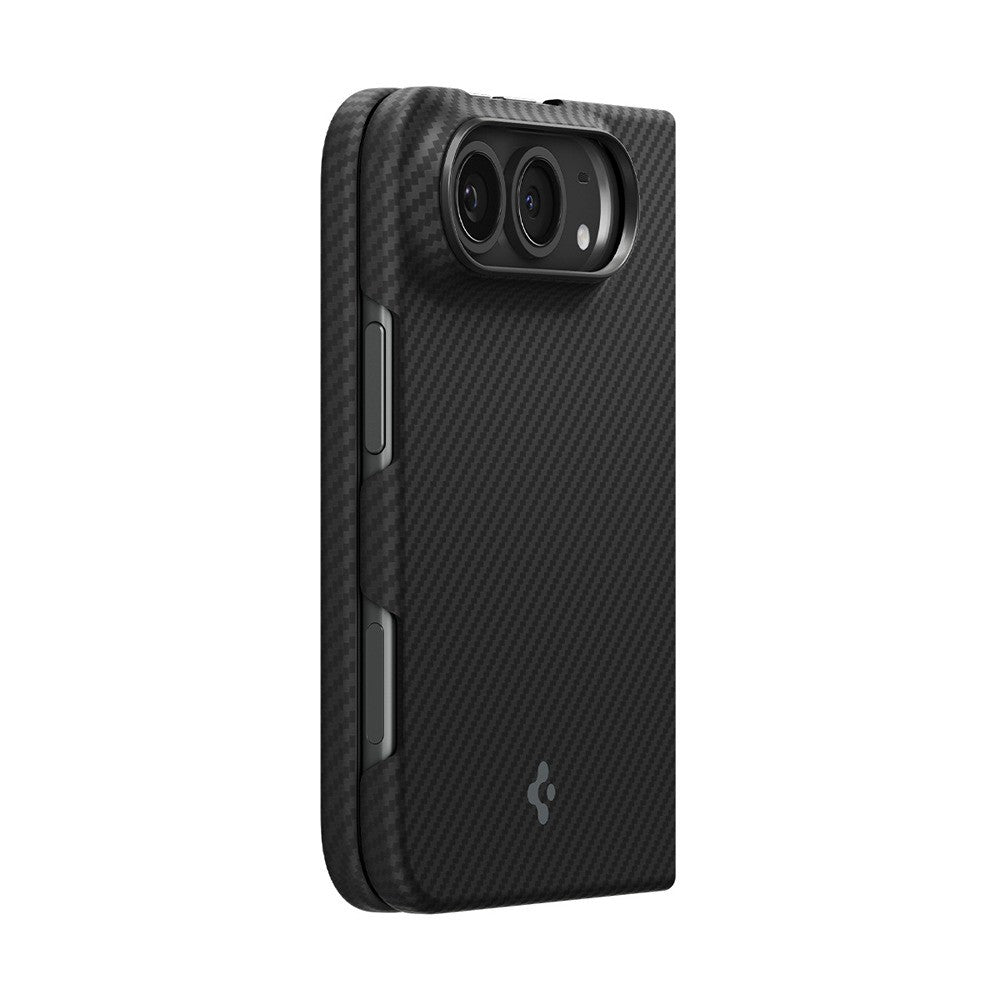 Spigen iPhone Duo Deksel Air Skin Aramid MagFit Svart