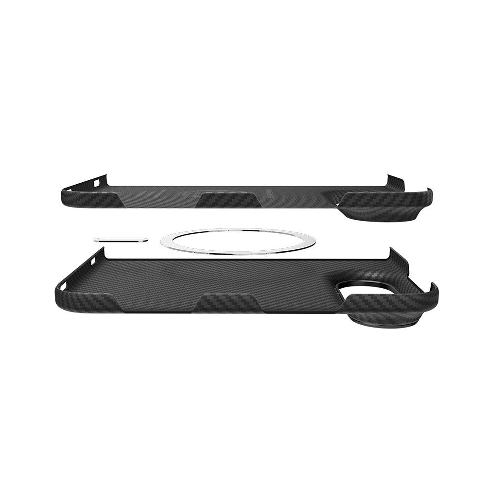 Spigen iPhone Duo Deksel Air Skin Aramid MagFit Svart