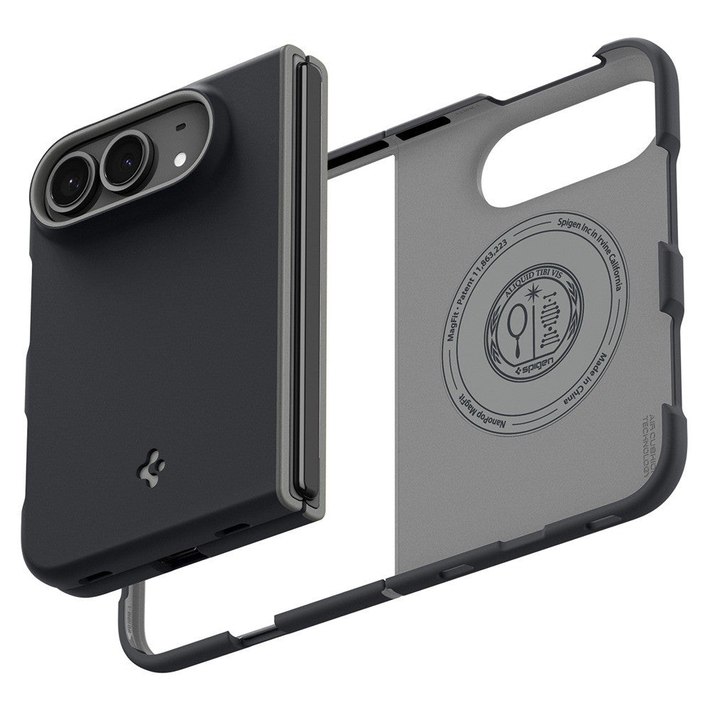 Spigen iPhone Duo Deksel Nano Pop MagFit svart sesam