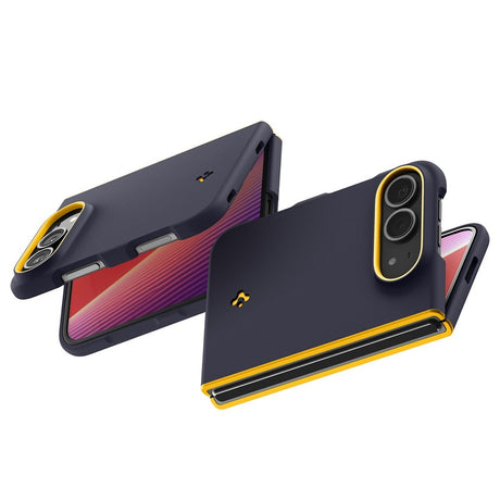 Spigen iPhone Duo Deksel Nano Pop MagFit blåbærmarineblå