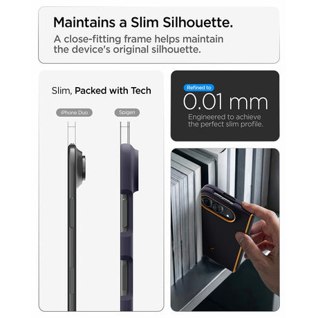 Spigen iPhone Duo Deksel Nano Pop MagFit blåbærmarineblå