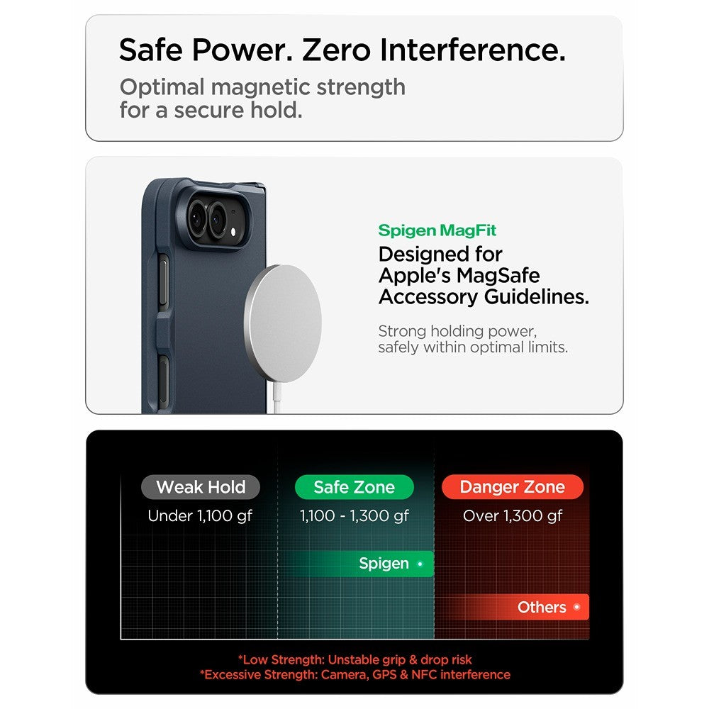 Spigen iPhone Duo Deksel Tough Armor Pro MagFit Metal Slate