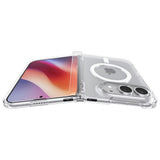 Spigen iPhone Duo Deksel Ultra Hybrid Pro MagFit gjennomsiktig hvit