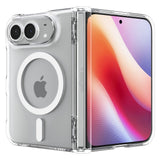 Spigen iPhone Duo Deksel Ultra Hybrid Pro MagFit gjennomsiktig hvit