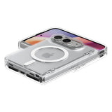 Spigen iPhone Duo Deksel Ultra Hybrid Pro MagFit gjennomsiktig hvit