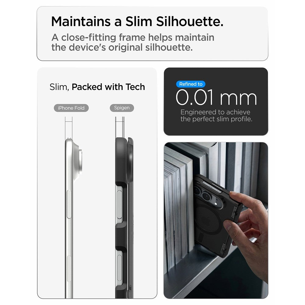 Spigen iPhone Duo Deksel Ultra Hybrid Pro MagFit Frost Black