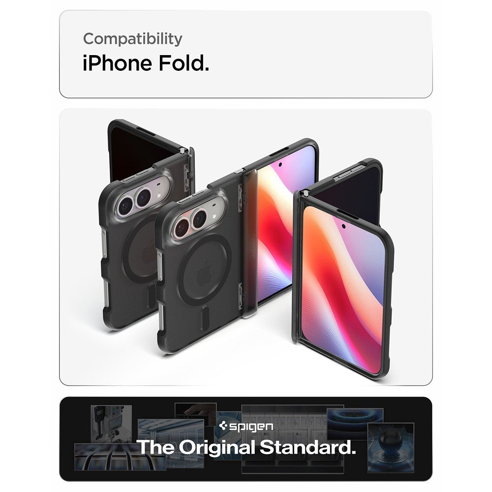 Spigen iPhone Duo Deksel Ultra Hybrid Pro MagFit Frost Black