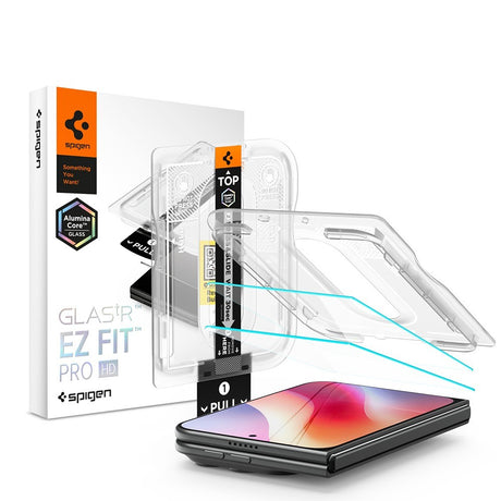 Spigen iPhone Duo Skjermbeskytter Glas.tR EZ Fit Pro 2-pakning