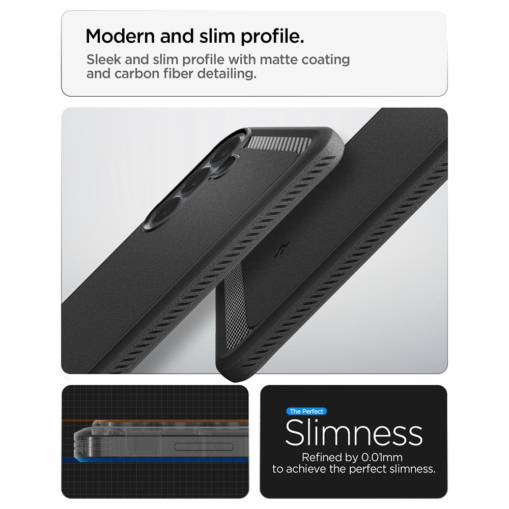 Spigen Samsung Galaxy S26 FE Skal Rugged Armor Matte Black