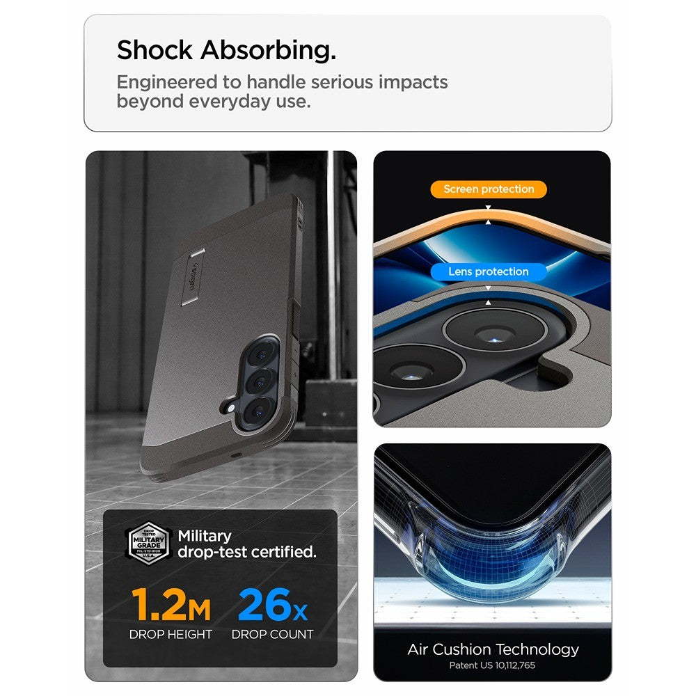 Spigen Samsung Galaxy S26 FE Skal Tough Armor MagFit Gunmetal