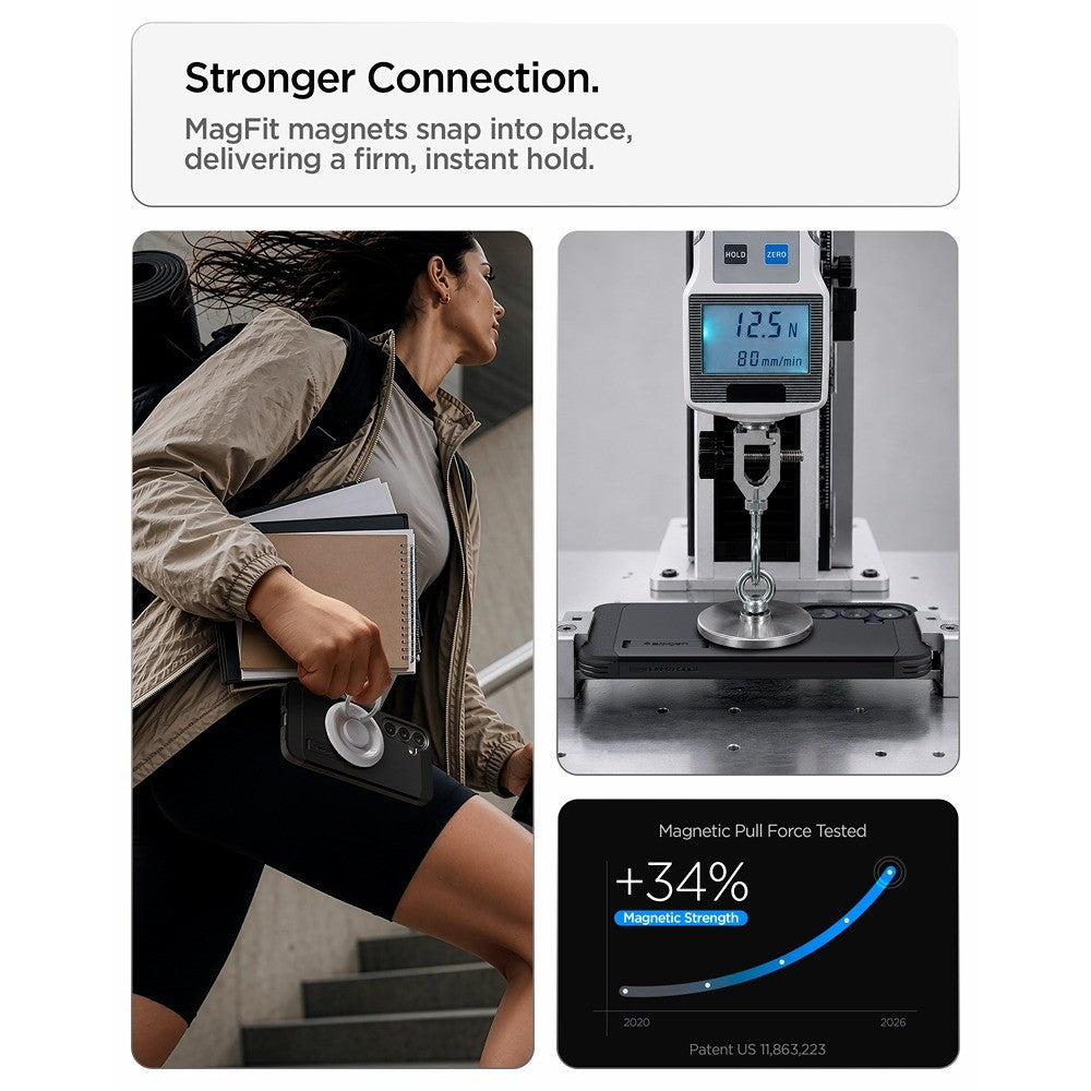 Spigen Samsung Galaxy S26 FE Skal Tough Armor MagFit Svart