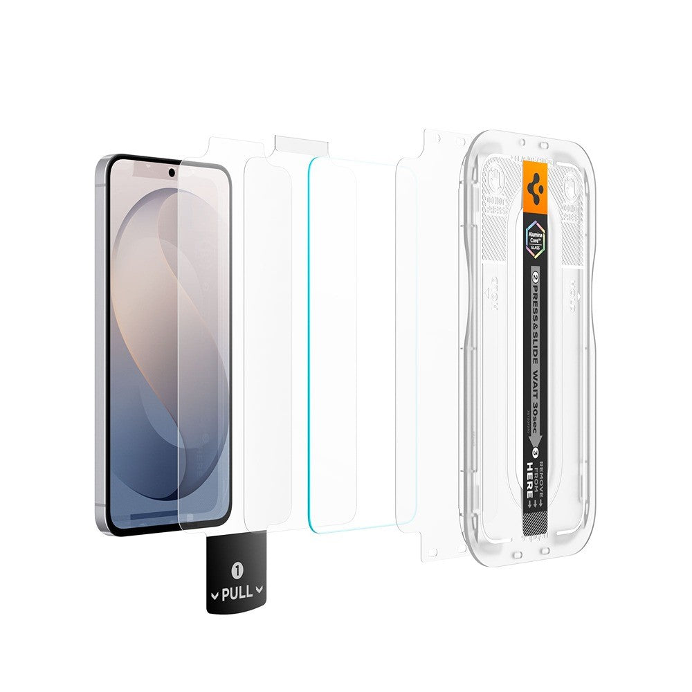 Spigen Samsung Galaxy S26 FE Skärmskydd GLAS.tR EZ Fit Pro 2-pack