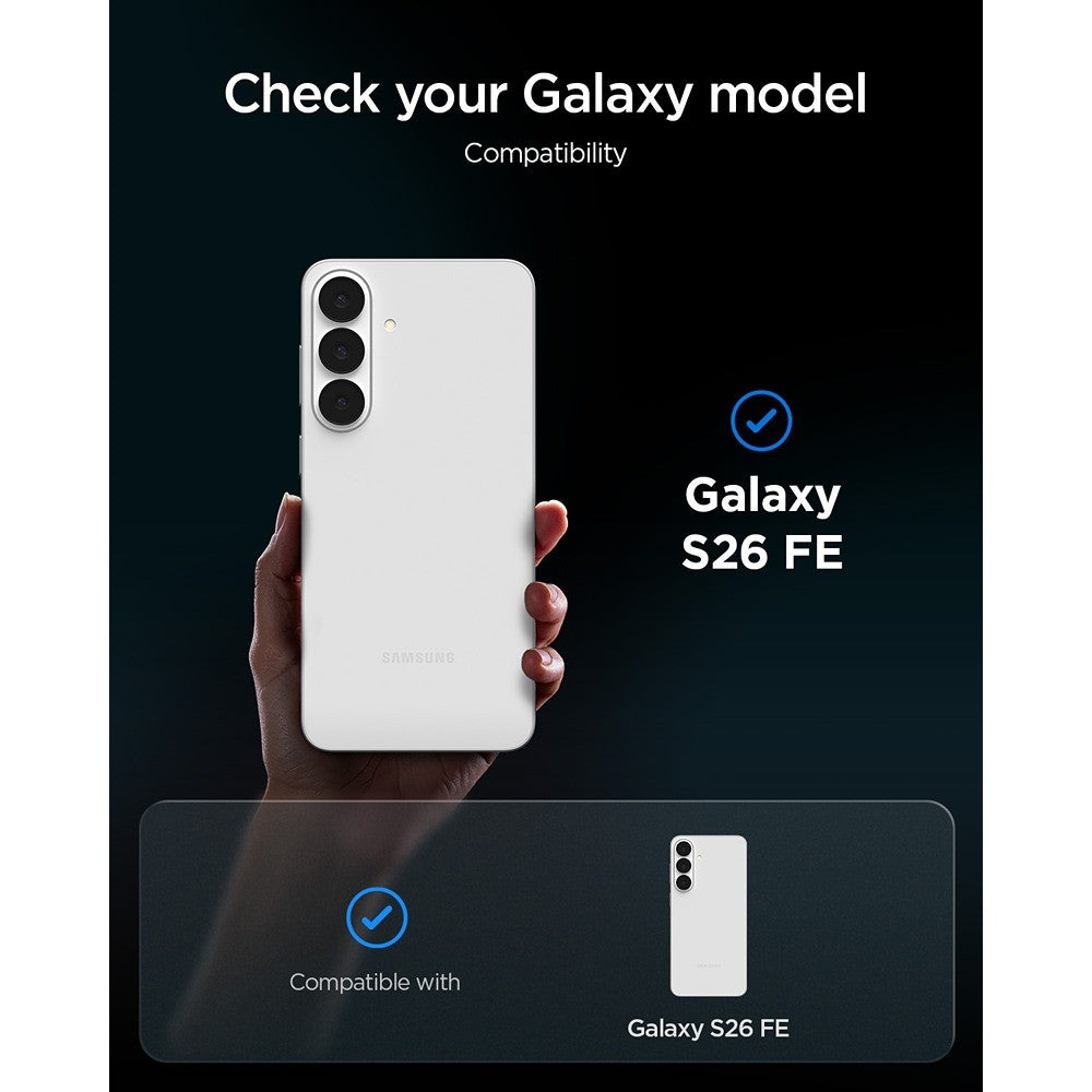 Spigen Samsung Galaxy S26 FE Skärmskydd GLAS.tR EZ Fit Pro 2-pack