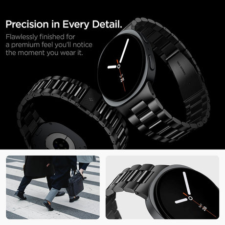 Spigen Samsung Galaxy Watch 8/9 40/44mm/Classic 46mm Armbånd Modern Fit 316L Svart
