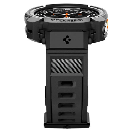 Spigen Samsung Galaxy Watch Ultra 2 47mm Armband och Skal Rugged Armor Pro Matte Black