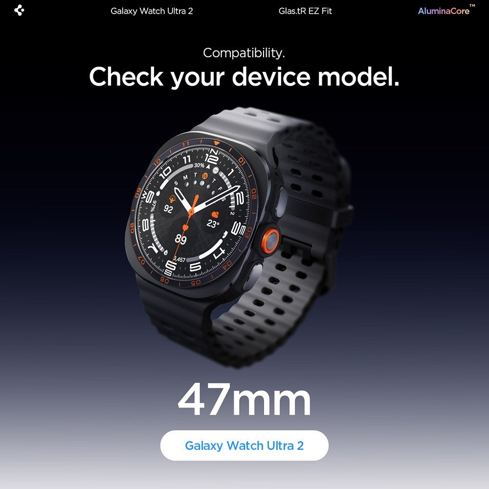 Spigen Samsung Galaxy Watch Ultra 2 47mm Skärmskydd GLAS.tR EZ Fit 2-pack
