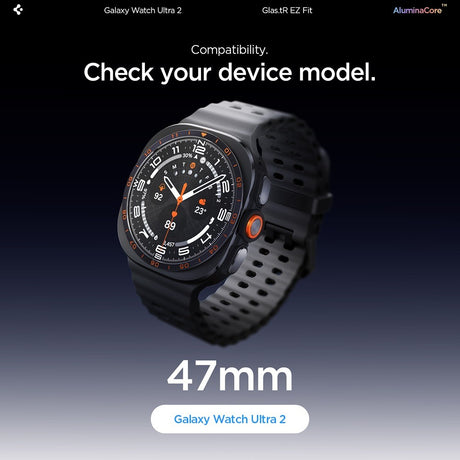 Spigen Samsung Galaxy Watch Ultra 2 47mm Skjermbeskytter GLAS.tR EZ Fit 2-pack