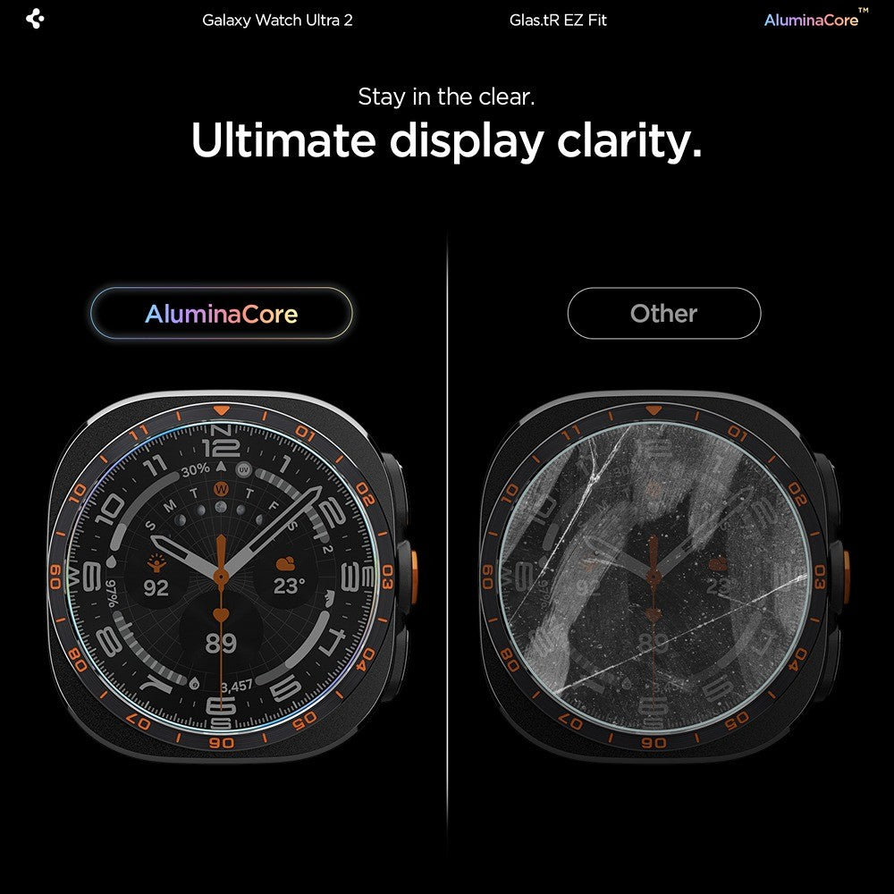 Spigen Samsung Galaxy Watch Ultra 2 47mm Skärmskydd GLAS.tR EZ Fit 2-pack