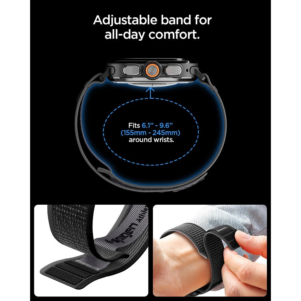 Spigen Samsung Galaxy Watch Ultra 47mm Armband Athlex Air Active Black Gray
