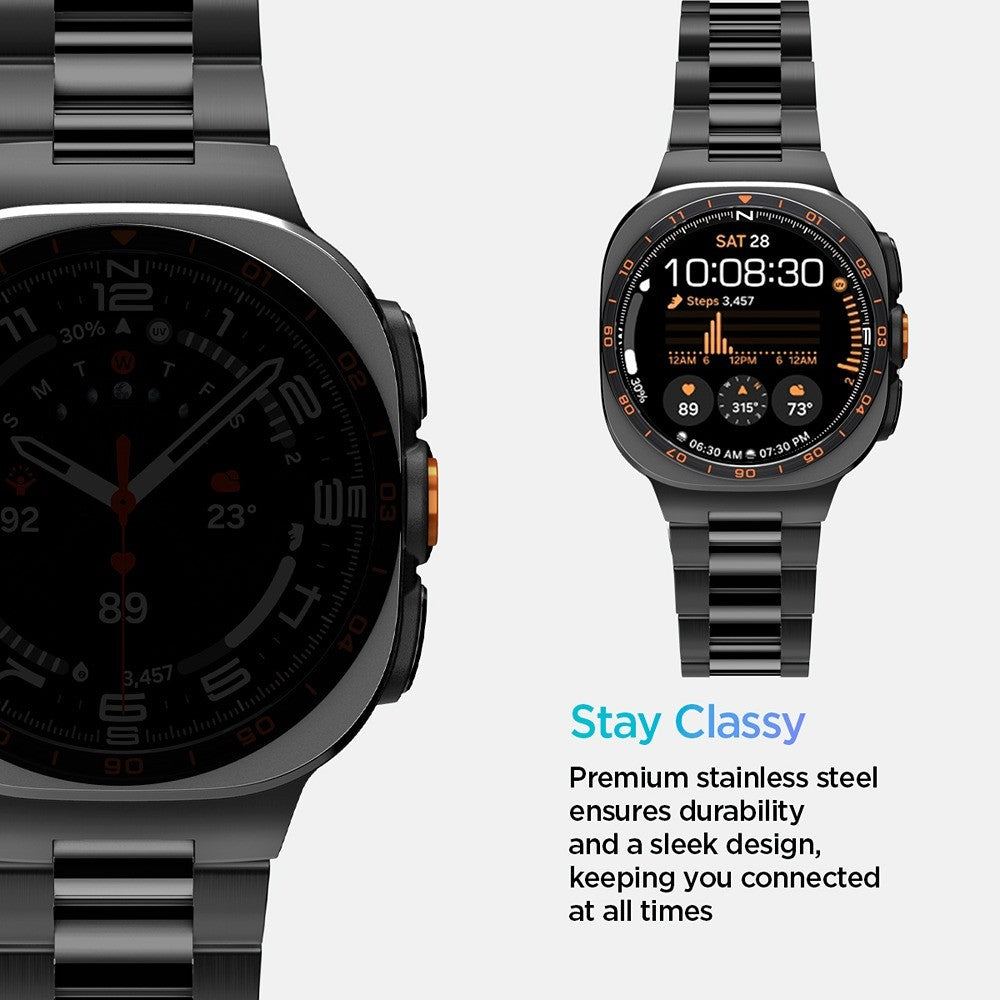 Spigen Samsung Galaxy Watch Ultra 47mm Armband Modern Fit 316L Svart