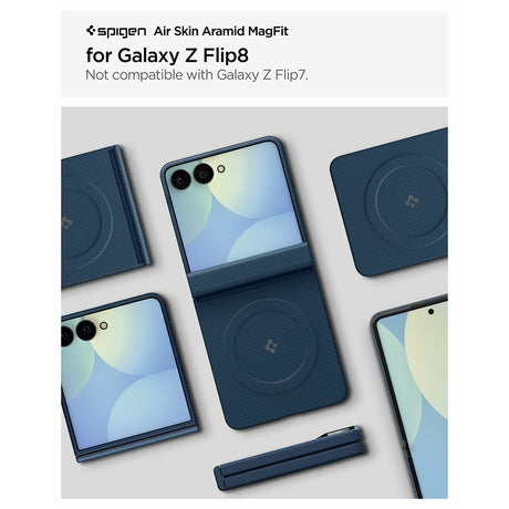 Spigen Samsung Galaxy Z Flip 8 Deksel Air Skin Aramid MagFit Navy