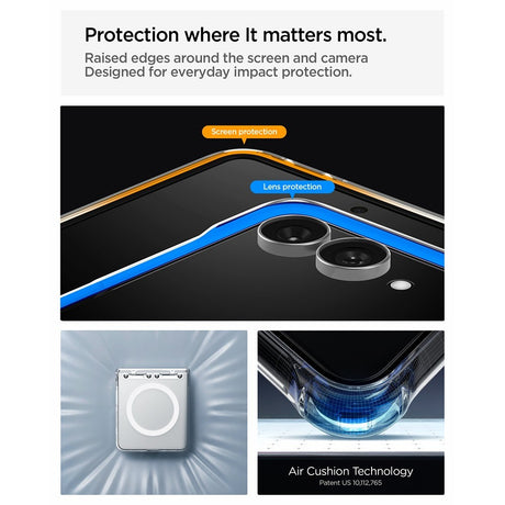 Spigen Samsung Galaxy Z Flip 8 Skal Ultra Hybrid Pro MagFit Clear White