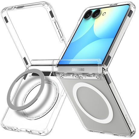 Spigen Samsung Galaxy Z Flip 8 Skal Ultra Hybrid Pro MagFit Clear White