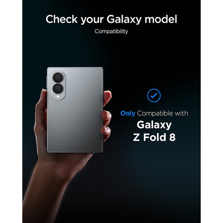 Spigen Samsung Galaxy Z Fold 8 Kameraskydd GLAS.tR EZ Fit Optik Pro 2-pack Svart
