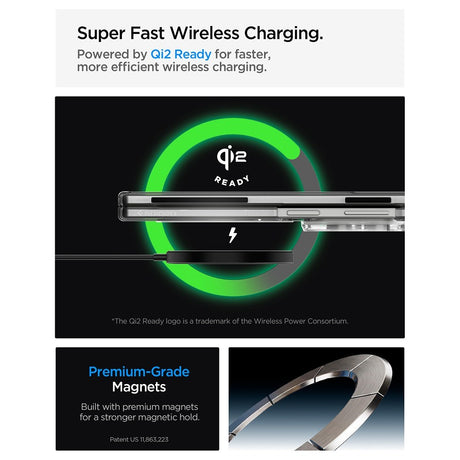 Spigen Samsung Galaxy Z Fold 8 Deksel Air Skin MagFit Clear White