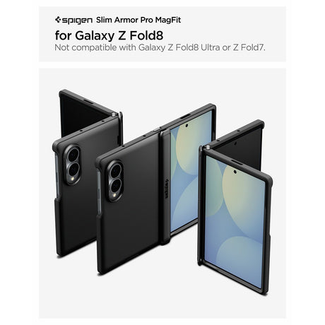 Spigen Samsung Galaxy Z Fold 8 Deksel Slim Armor Pro MagFit Svart