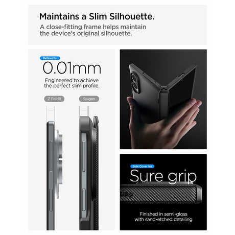 Spigen Samsung Galaxy Z Fold 8 Deksel Slim Armor Pro MagFit Svart
