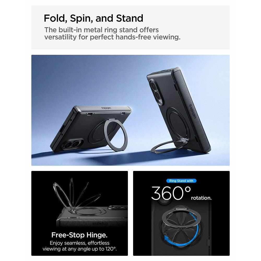 Spigen Samsung Galaxy Z Fold 8 Skal Slim Armor Pro S MagFit Svart