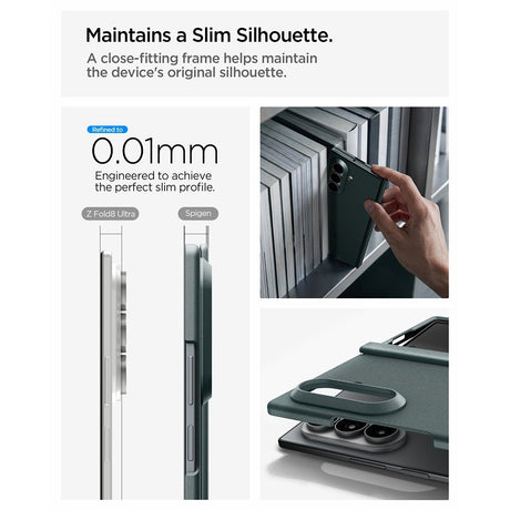 Spigen Samsung Galaxy Z Fold 8 Ultra Deksel Air Fit Pro MagFit Abyss Green