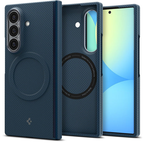 Spigen Samsung Galaxy Z Fold 8 Ultra Deksel Air Skin Aramid MagFit Navy