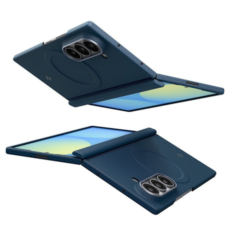 Spigen Samsung Galaxy Z Fold 8 Ultra Deksel Air Skin Aramid MagFit Navy