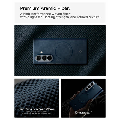 Spigen Samsung Galaxy Z Fold 8 Ultra Deksel Air Skin Aramid MagFit Navy